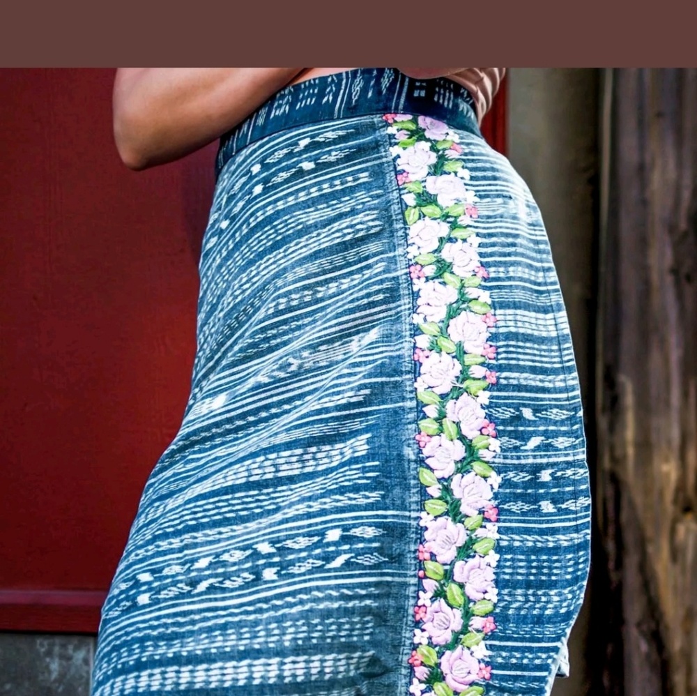 Guatemalan Handmade Colorful Wrap Skirt One Size